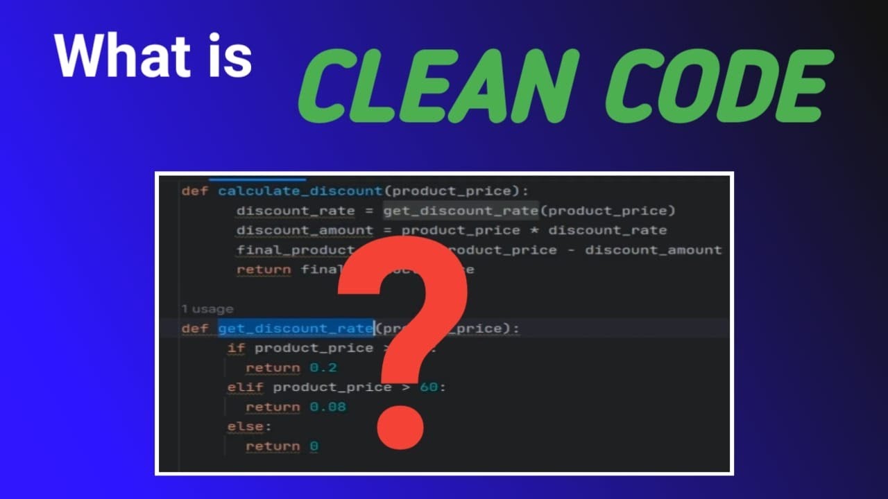 Understanding Clean Code - Key Principles for Better Coding!