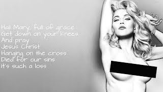 Madonna - I&#39;m A Sinner (Lyrics on Screen)