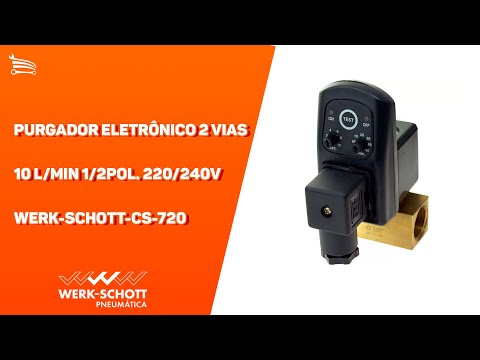 Purgador Eletrônico 2 Vias 10 l/min 1/2Pol. 220/240V - Video