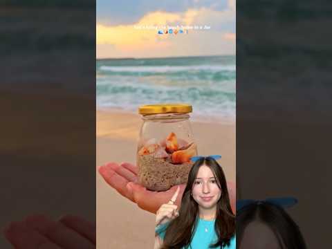 I Made a VIRAL BEACH IN A JAR! 😱🌊🐚 *Easy DIY Craft*