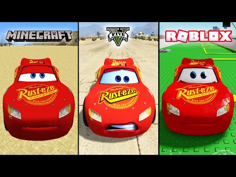 Minecraft Rayo McQueen VS GTA 5 Rayo McQueen vs Roblox Rayo McQueen - Which is best?