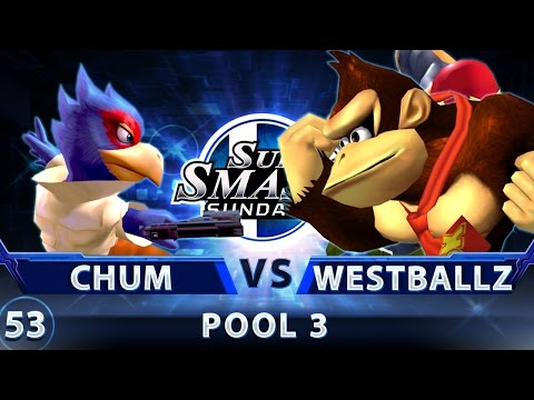 SSS 53 - Chum (Falco) vs. G2 | Westballz (Falcon, DK) - SSBM Pool 3 - Smash Melee