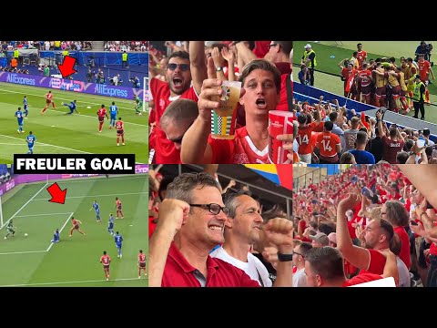 Switzerland Fans Reactions to Remo Freuler Goal vs. Italy