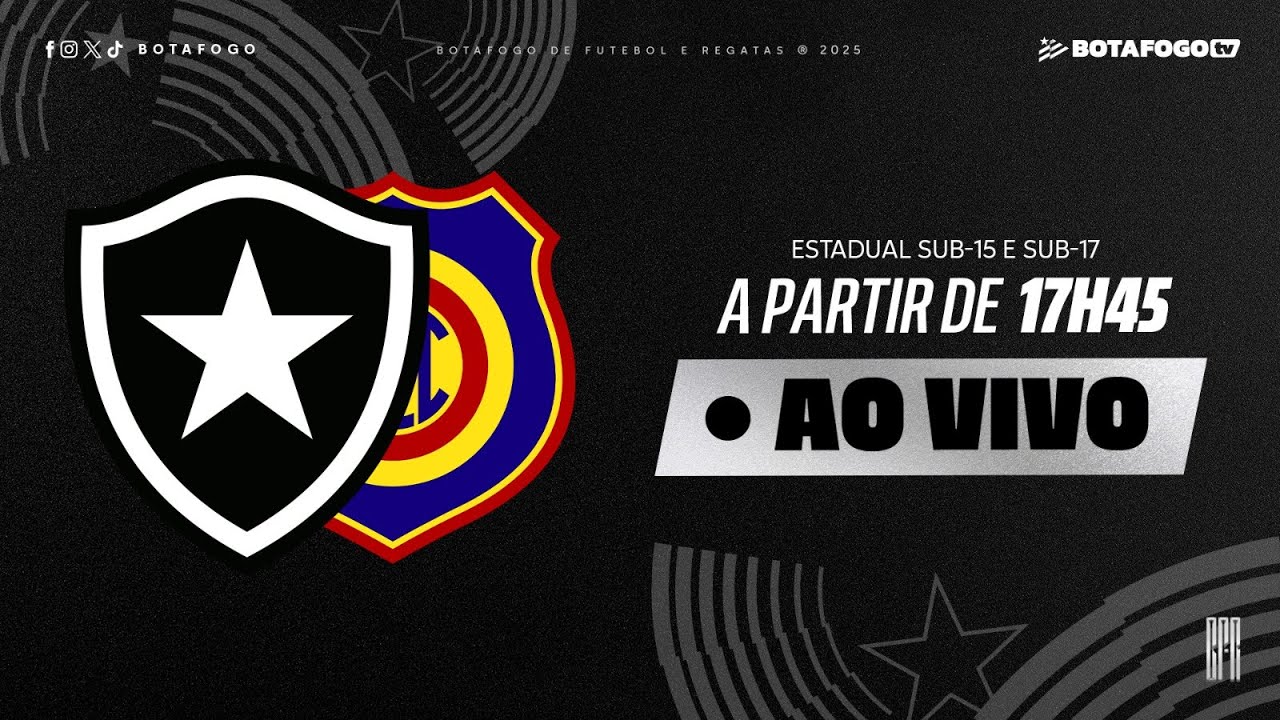AO VIVO | Botafogo enfrenta o Madureira no Estádio Nilton Santos pelo Carioca Sub-15 e Sub-17