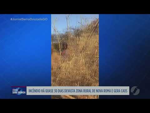 Quase 30 dias de fogo: incêndio devasta zona rural de Nova Roma