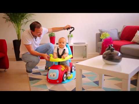 Smoby maestro 3in1 mėlynas važiavimas video