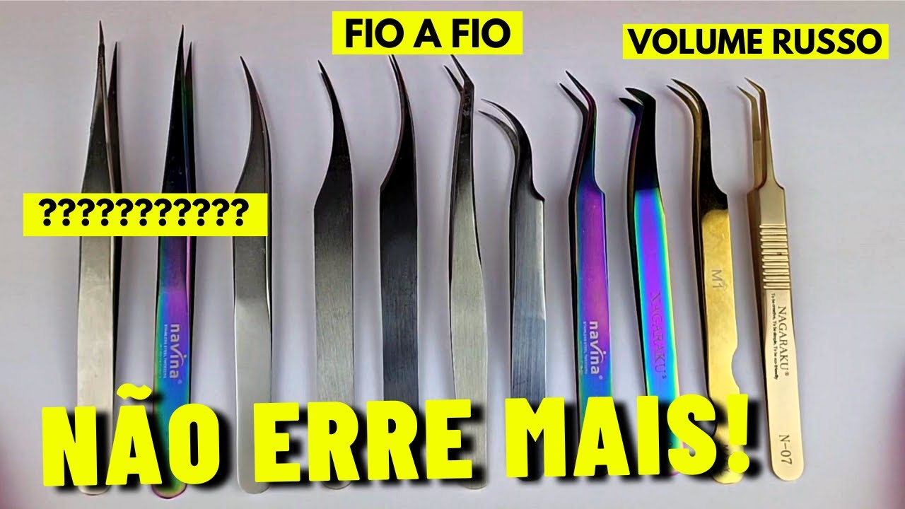 ✅QUAL PINÇA COMPRAR PARA CADA TÉCNICA DE EXTENSÃO DE CÍLIOS | Fio a Fio, Volume Russo e mais