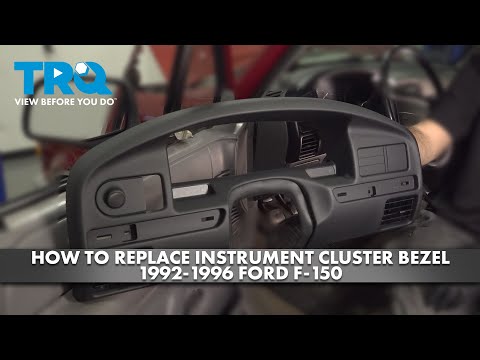 How to Replace Instrument Cluster Bezel 1992-1996 Ford F-150