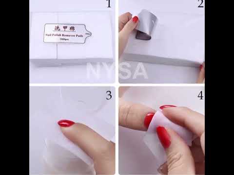NYSA Nail Polish Removing Wipes For Personal And Salon Use Nail Wipes Pack of 1000pcs