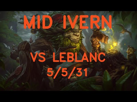 MID Ivern vs Leblanc / gold 4 of jp / LoL patch 11.8 #68