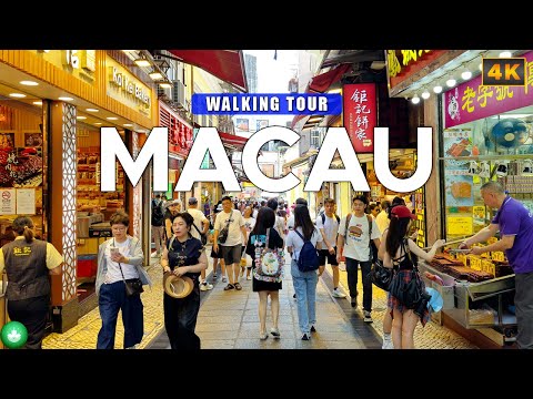 MACAU🇲🇴 - Explore the Historic Centre of Macao 4K Walking Tour