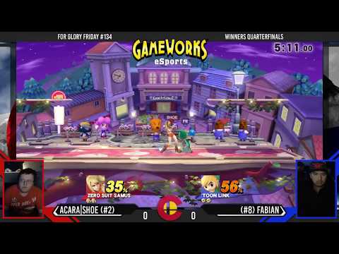 For Glory Friday #134 - AcaRa|Shoe (ZSS) Vs. Fabian (Toon Link) - Winners Quarterfinals