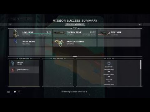 Warframe - LOKI PRIME VS. SPY LV.100 (ASSAULT RIFLE ONLY) Sortie Tier 3 Mission