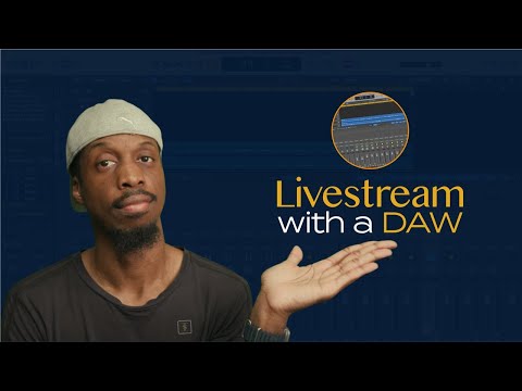Livestream mixing with a DAW
