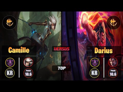 Master CAMILLE [Conqueror] (Top) VS  DARIUS - Master KR Patch 10.6