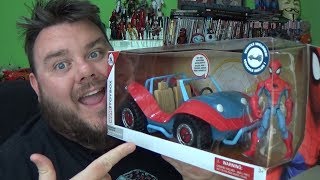 Marvel ToyBox Spider Mobile Playset with New SPIDER-MAN Action Figure Disney Exclusive Toy Unboxing