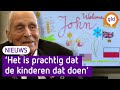 'Hier zijn jullie er meer mee bezig dan in Engeland' Britse veteraan (99) bezoek basisschool