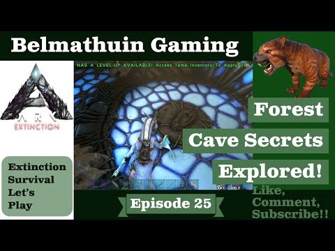 Forest Cave Secrets! Ark Extinction Belmathuin Vanilla LP S1 EP 25