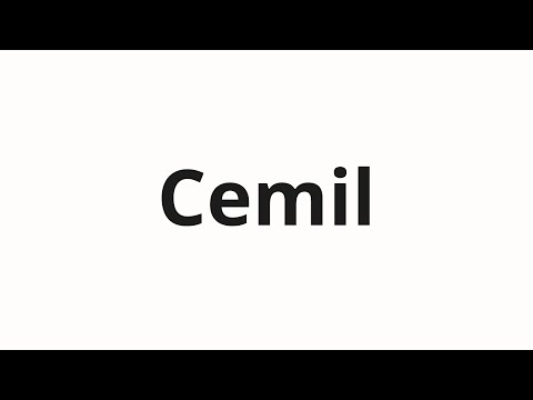 How to pronounce Cemil