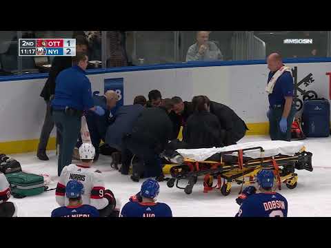 Erik Brannstrom Stretchered Off Ice After Taking Hit From Cal Clutterbuck