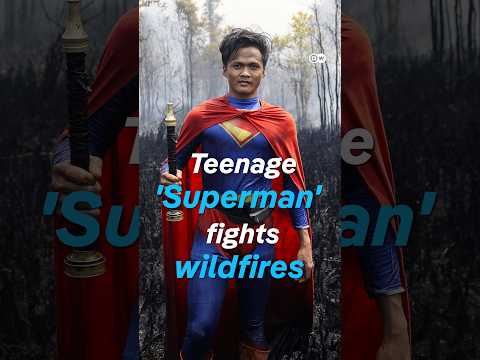 Teenage 'Superman' fights wildfire in Indonesia | DW News