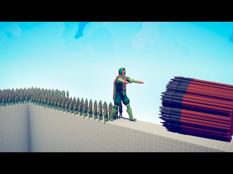 CAN 100x ROBIN HOOD + GIANT CROSS THE BRIDGE? - TABS | Totally Accurate Battle Simulator 2022
