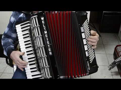 WELTMEISTER CANTUS V 120 bass,18 reg. GERMAN TOP PROFESSIONAL CASSOTTO ACCORDION