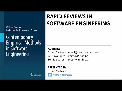 Rapid Reviews in Software Engineering - ISERN 2020