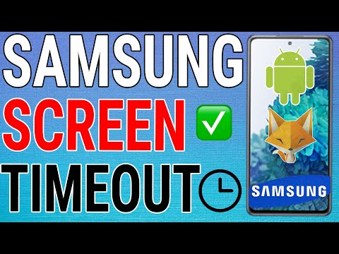 Samsung Galaxy: Change Screen Auto Lock Timeout