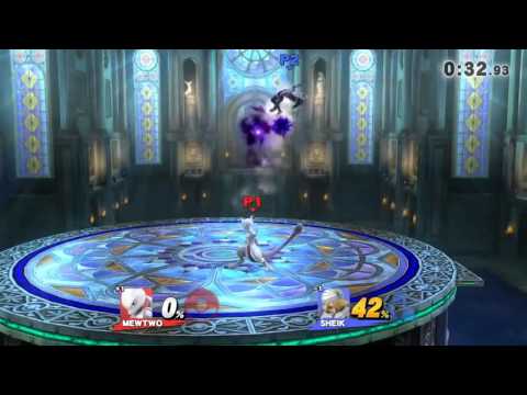 Smash 4 Mewtwo's "U-Turn." Sliding Attacks and More!