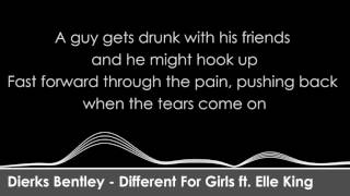 Dierks Bentley - Different For Girls ft Elle King (Lyrics Onscreen + MP3 Download)