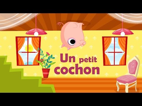 Un petit cochon pendu au plafond - Comptine avec gestes pour enfants et bébés (avec les paroles)