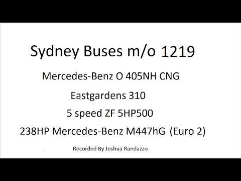 (Sound) Sydney Buses m/o 1219 - Mercedes-Benz O 405NH CNG