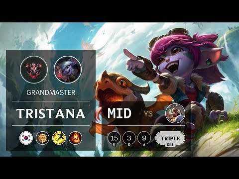 Tristana Mid vs Corki - KR Grandmaster Patch 9.15