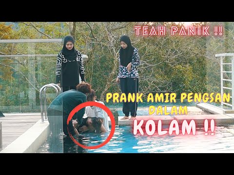 TEAH P4NIK AMIR PENGSAN DALAM KOLAM !! - PRANK AMIR SAK1T !!