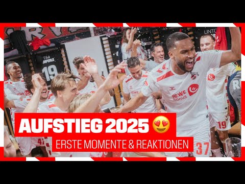 DIREKT NACH ABPFIFF IN DER KABINE 🤩😲 | FC-Profis feiern AUFSTIEG | Erste Reaktionen nach #KOEFCK 🥹