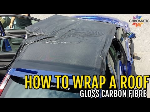 How to Wrap a Roof in Carbon Fibre Using Chromatics CF-400 series Vinyl