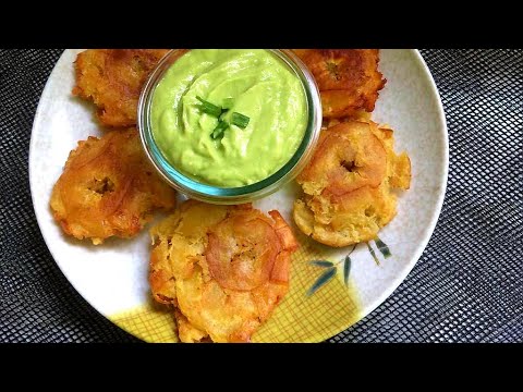 Fried Green Plantain recipe || Avocado Dipped Recipe