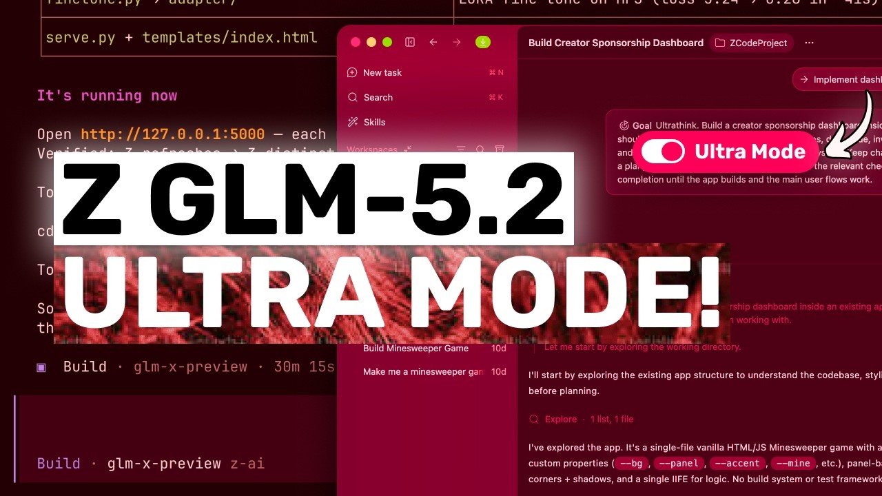 GLM-5.2 + Z-Code (Ultra Mode - Free Tier): FABLE LEVEL PERFORMANCE!