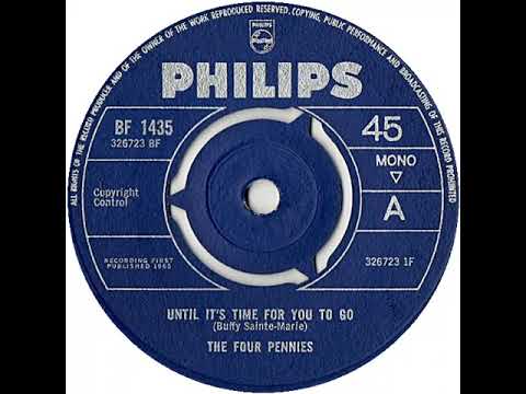 UK New Entry 1965 (244) The Four Pennies - Until It's Time For You To Go