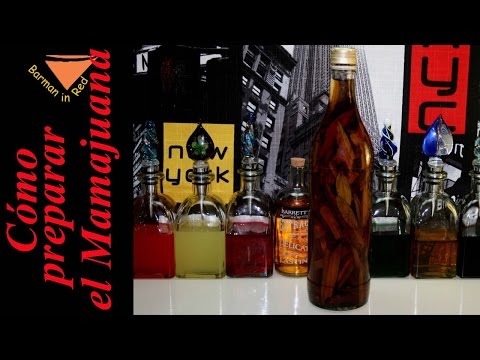 Preparing our MAMAJUANA BOTTLE