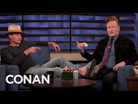 Conan Disinfects Timothy Olyphant’s Feet - CONAN on TBS