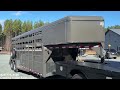 2024 Valley Trailers 20' Stock Gooseneck Trailer