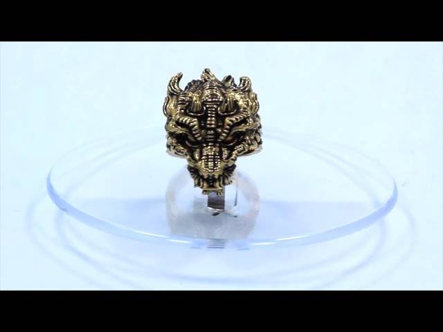 Vídeo relacionado con Kaytong Pendientes de aro con patrón de dragón Hueco Hombres Hip Hop Cool The Street Jewelry