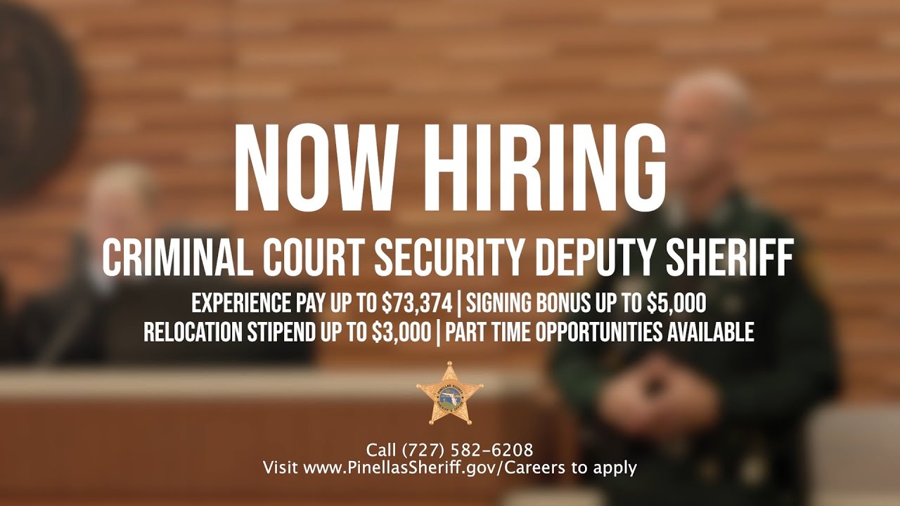 Now Hiring Criminal Court Security Deputy Sheriff