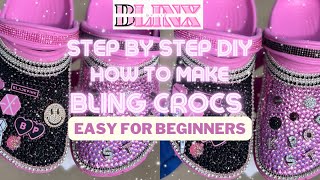 DIY Custom Bling Crocs & DIY Charms (Step by Step Tutorial & Easy for Beginners) - BlackPink Themed