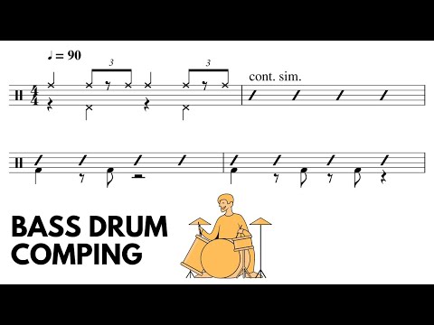 Comping on the Bass Drum | Bebop Jazz Drumming Exercise