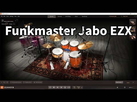 Toontrack EZDrummer 3 with Funkmaster Jabo EZX All Presets Demo