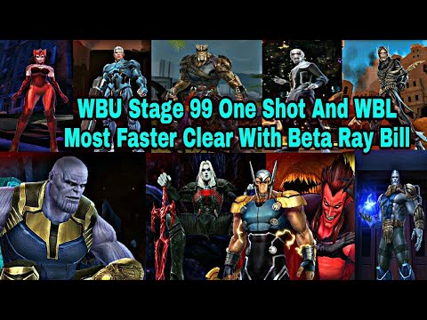 WBU Stage 99 One Shot With Beta Ray Bill | Faster Knull And Mephisto Clear - Marvel Future Fight