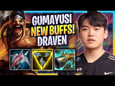 GUMAYUSI TRIES DRAVEN WITH NEW BUFFS! - T1 Gumayusi Plays Draven ADC vs Varus! | Season 2023